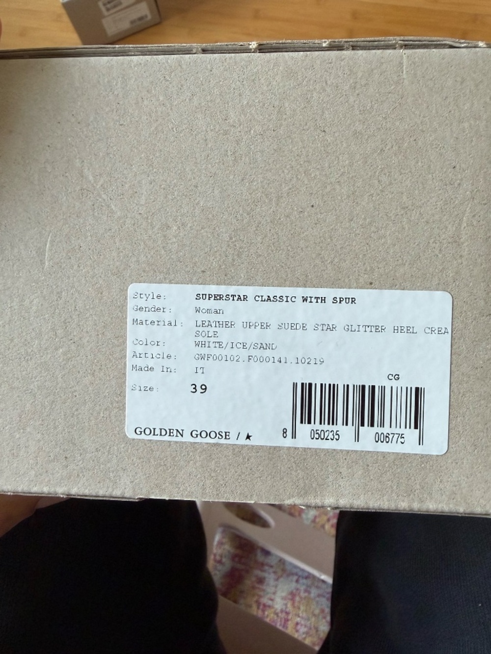 Golden Goose Superstar Sneakers White Suede Star Glitter Heel Size 39 - Picture 3 of 5